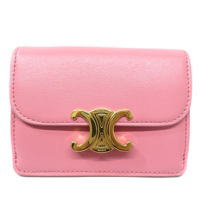 楽天市場】セリーヌ Celine トリオンフ カードホルダー ピンク【中古  