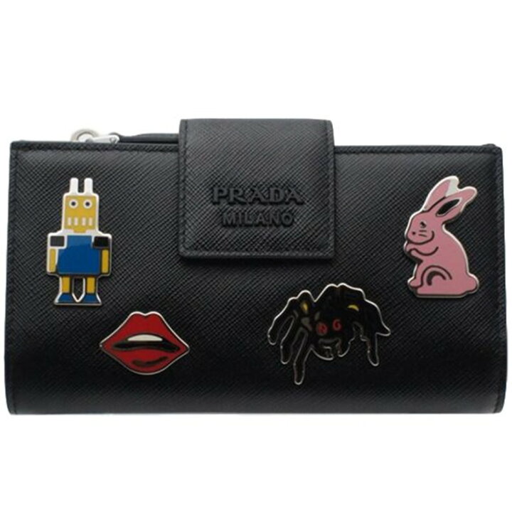 楽天市場】PRADA プラダ 1ML005 サフィアーノレザー 二つ折り 長財布 