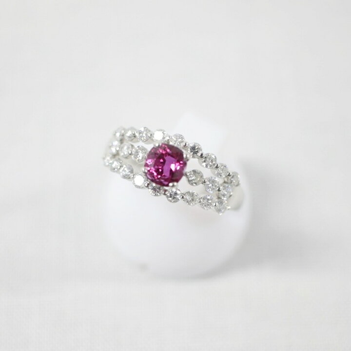 楽天市場】中古美品 PT900 ルビー・ダイヤモンドリング R0.736ct/D0