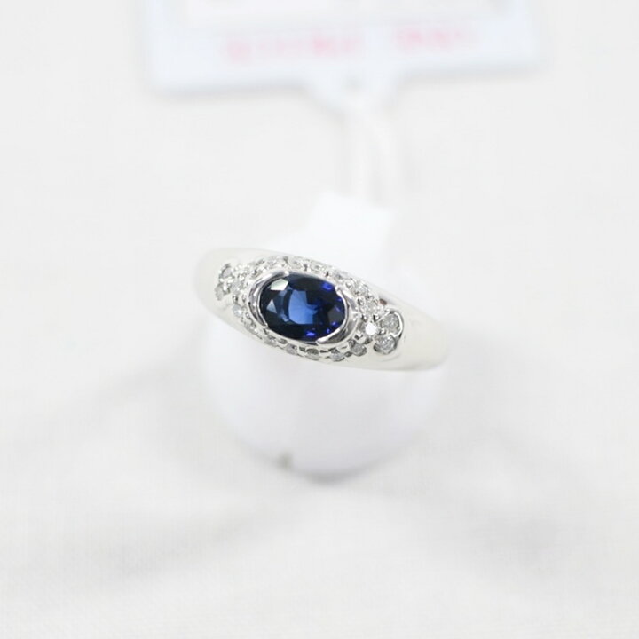 楽天市場】中古美品 PT900 サファイア・ダイヤモンドリング S0.98ct/D0 