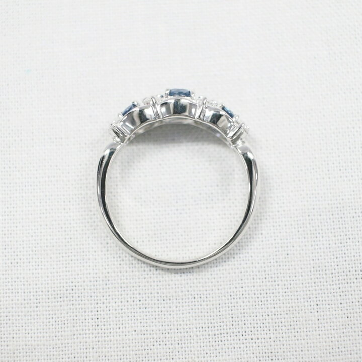 楽天市場】中古美品 PT900 サファイア・ダイヤモンドリング S0.52ct/D0 