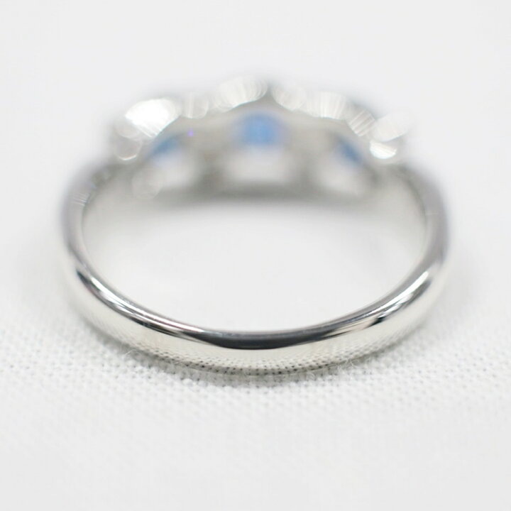 楽天市場】中古美品 PT900 サファイア・ダイヤモンドリング S0.52ct/D0 