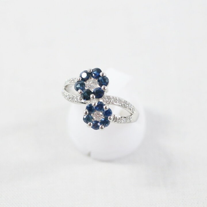 楽天市場】中古美品 PT900 サファイア・ダイヤモンドリング S0.89ct/D0 