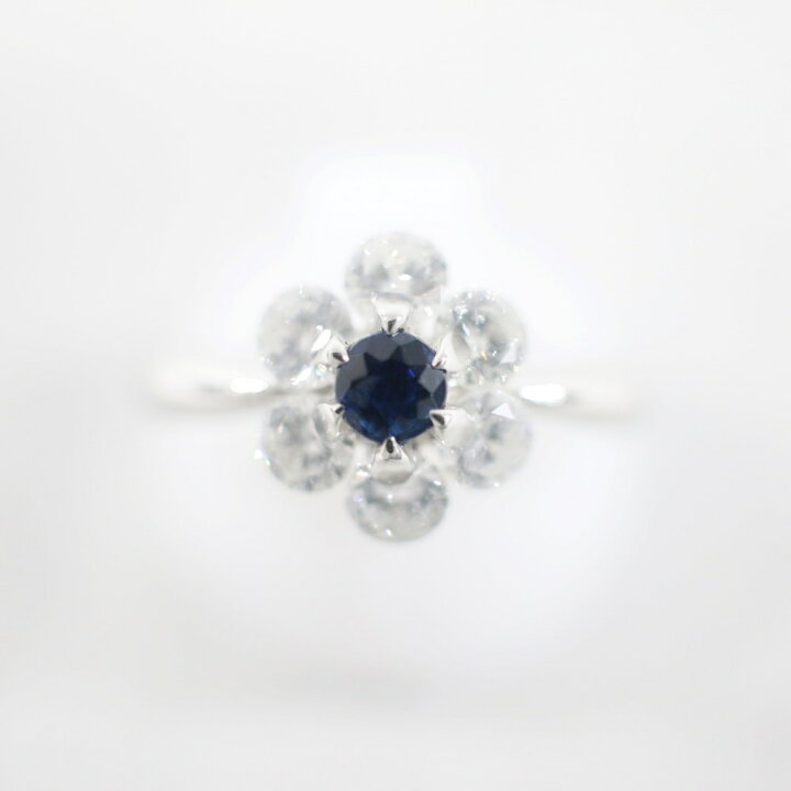 楽天市場】中古美品 PT900 サファイア・ダイヤモンドリング S0.26ct/D0 