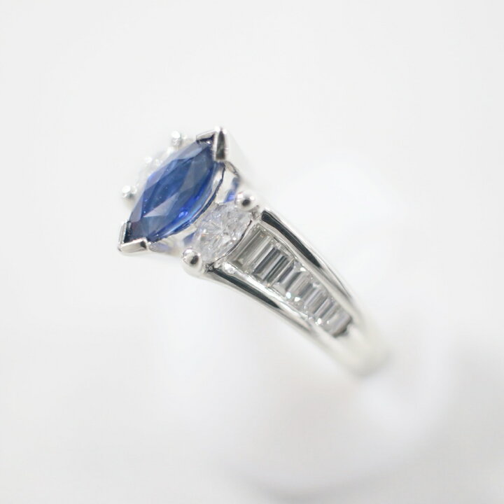 楽天市場】中古美品 PT900 サファイア・ダイヤモンドリング S0.60ct/D0 
