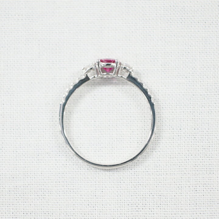 楽天市場】中古美品 PT900 ルビー・ダイヤモンドリング R0.44ct/D0.2ct 