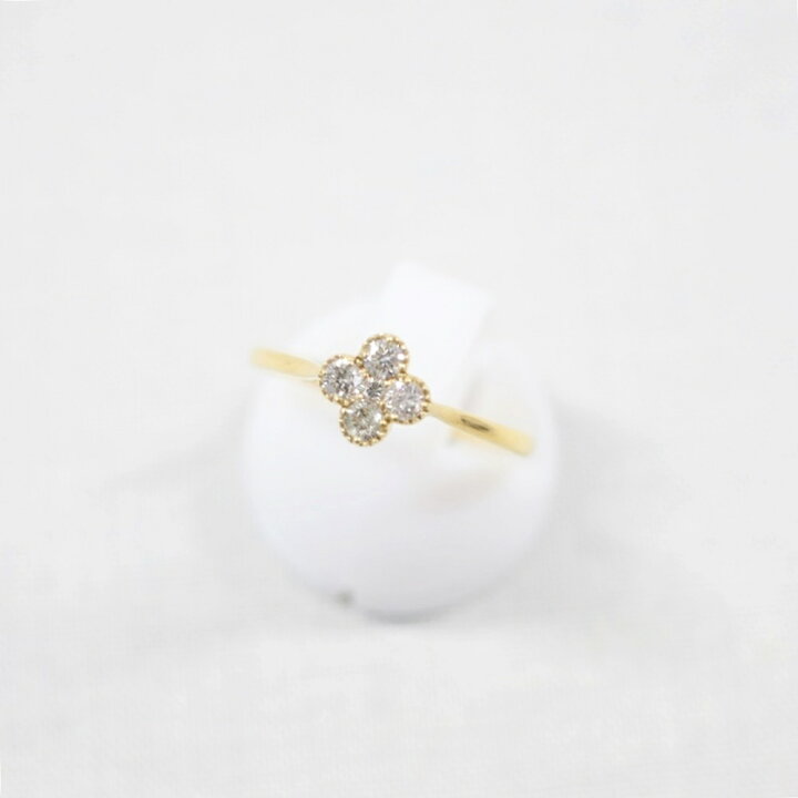楽天市場】中古美品 K18 ダイヤモンドリング D0.2ct/約1.2g/11号 指輪 