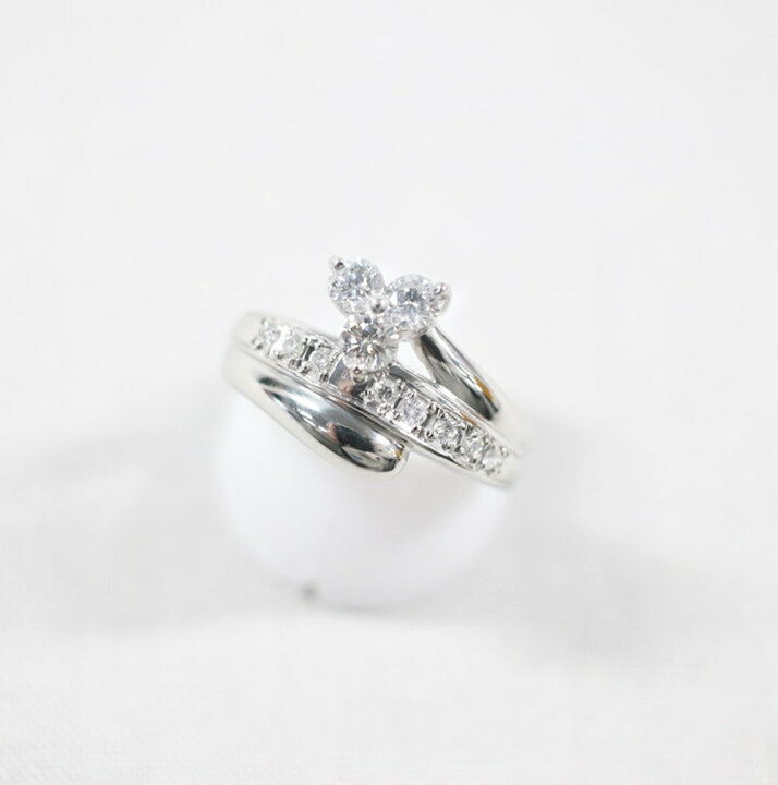 楽天市場】中古美品 Pt900 ダイヤモンドリング D0.57ct / 12号 / 重さ  
