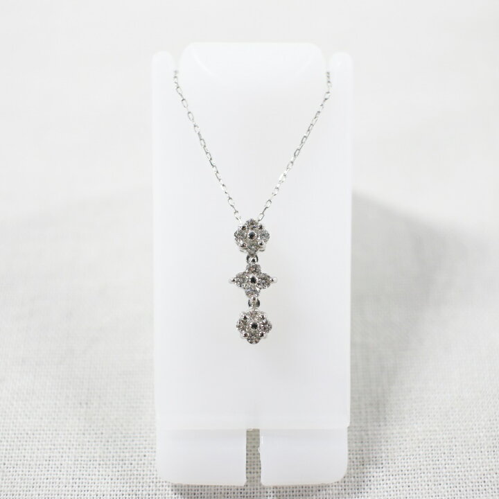 楽天市場】中古美品 Pt950 ダイヤモンドネックレス D0.20 / 約1.4g  