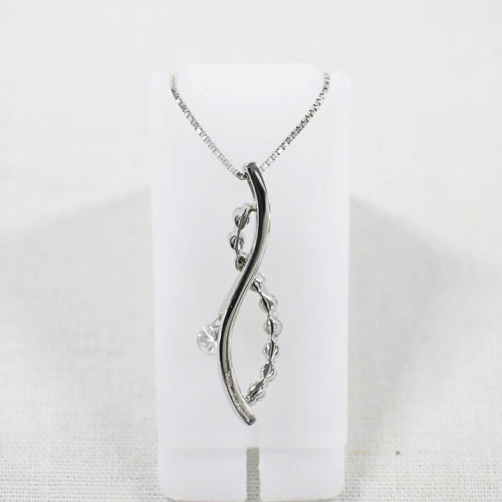 楽天市場】中古美品 PT900 PT850 ダイヤモンドネックレス D0.5ct/約6.0 