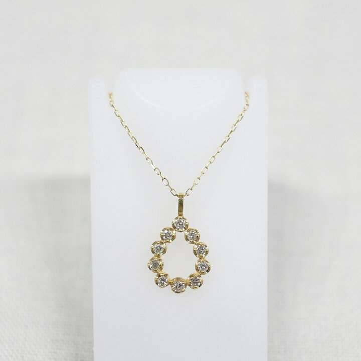 楽天市場】中古美品 K18 ダイヤモンドネックレス D0.1ct/約0.7g/約40cm 