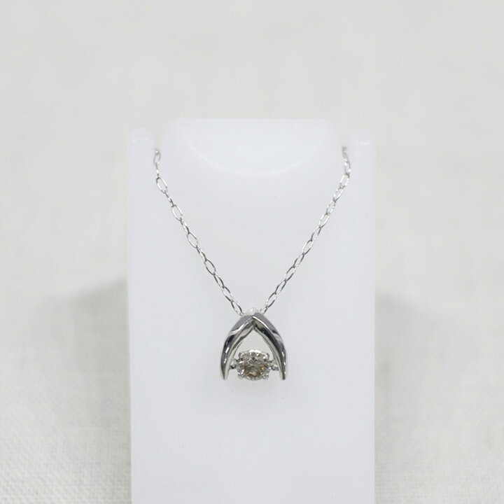 楽天市場】中古美品 PT900 PT850 ダイヤモンド・ムービングネックレス 