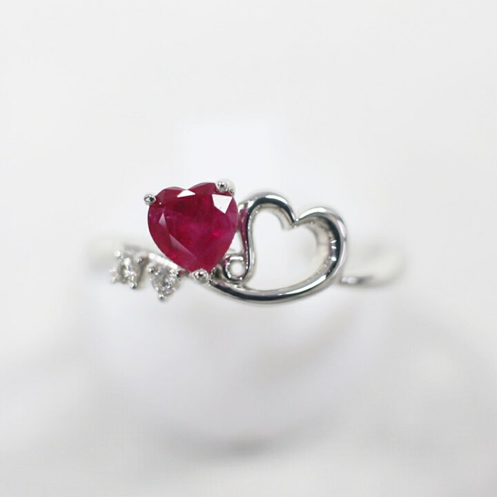 楽天市場】美品 PT900 ルビー・ダイヤモンドリング R0.46ct/D0.04ct/約 