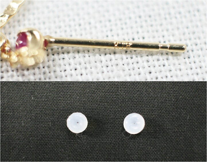 楽天市場】中古美品 K18 ロードライトピアス 約0.8g 刻印あり 18金 