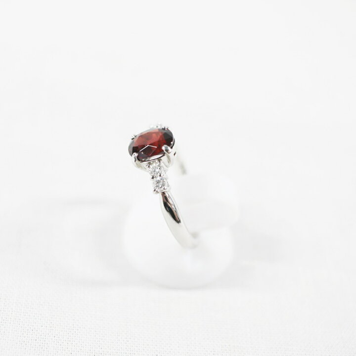 楽天市場】中古美品 Pt900 ガーネット・ダイヤモンドリング G1.60ct 