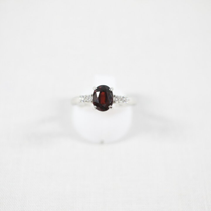 楽天市場】中古美品 Pt900 ガーネット・ダイヤモンドリング G1.60ct 