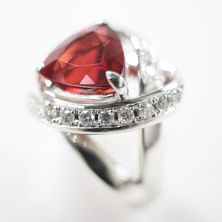 楽天市場】中古美品 Pt900 アンデシン・ダイヤモンドリング A3.51ct 