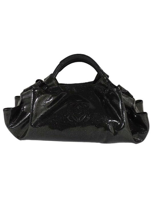 楽天市場】LOEWE ロエベ ナッパアイレ 黒 ラメ エナメル 