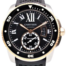 【中古】CARTIER W7100054 カリブル ドゥ カルティエ ダイバー 機械式自動巻き 300m防水 日付表示 スモールセコンド カルティエ カルチェ メンズ ブランド 腕時計 USED-A wtc