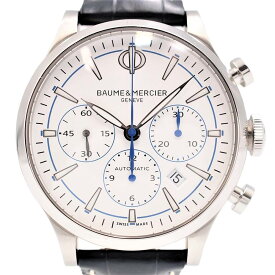【中古】BAUME&MERCIER MOA10437 ケープランド 機械式自動巻き 日付表示 クロノグラフ 130本限定品 ボーム&メルシエ メンズ ブランド 腕時計 USED-A wtc