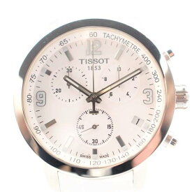 【中古】TISSOT T055.417.17.017.00 PRC200 クォーツ 200m防水 日付表示 クロノグラフ タキメーター ティソ メンズ ブランド 腕時計 USED-A wtc●