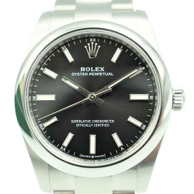 【中古】ROLEX 124200 オイスターパーペチュアル34 機械式自動巻き ランダム番 2021年頃 ロレックス ボーイズ ユニセックス ブランド 腕時計 USED-S wtc●