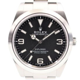 【中古】ROLEX 214270 エクスプローラー 機械式自動巻き ランダム番 2018年頃 ロレックス メンズ ブランド 腕時計 USED-A wtc●