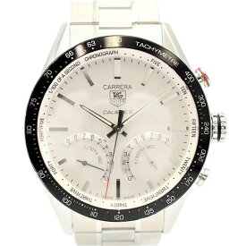 【中古】TAG HEUER CV7A13 カレラ キャリバーS クロノグラフ クォーツ 100m防水 年月日表示 1/100秒クロノグラフ タキメーター タグホイヤー メンズ ブランド 腕時計 USED-A wtc●