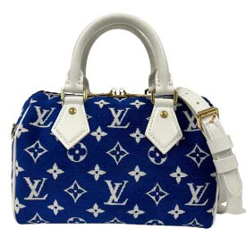 LOUIS VUITTON ルイヴィトン M20751 スピーディ・バンドリエール20 モノグラム ジャカード ベルベット □□USED-SA