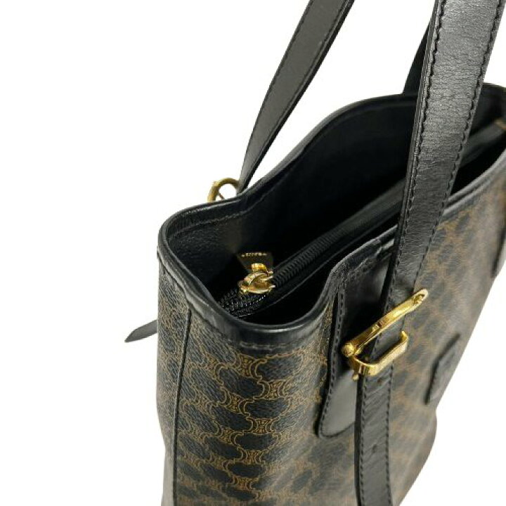 楽天市場】CELINE セリーヌ MC97/2 ハンドバッグ マカダム柄 ブラック 