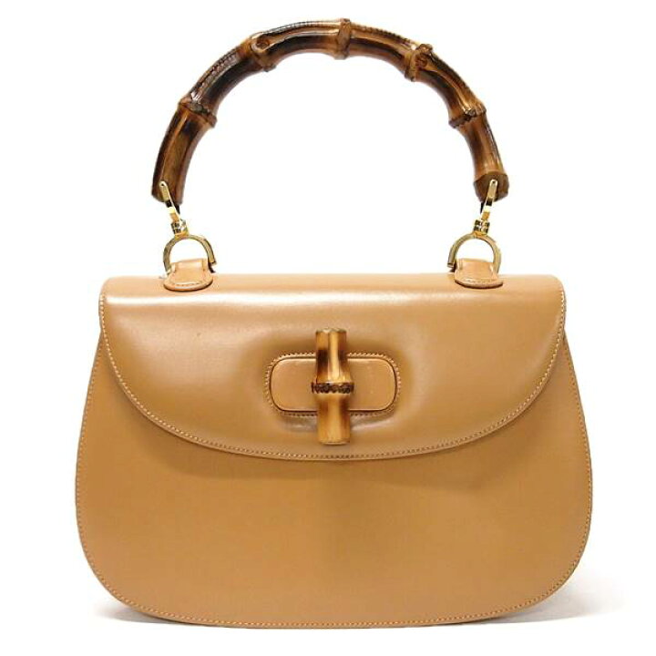 楽天市場】【中古】GUCCI 000.01.0633 バンブー ハンドバッグ キャメル 