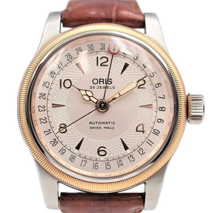 楽天市場】【中古】ORIS 7551 ビッグクラウン ポインターデイト 機械式 