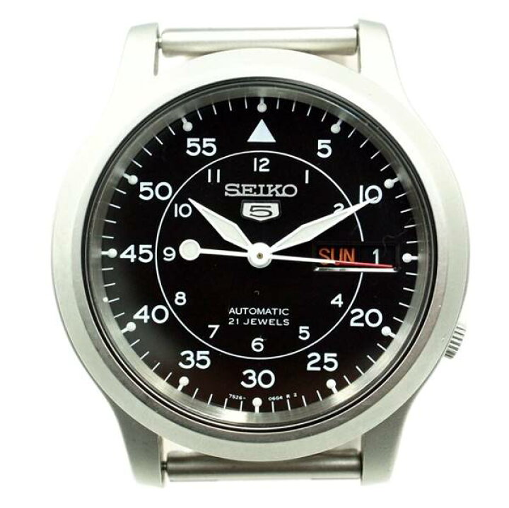 楽天市場】【中古】SEIKO SEIKO5 7S26-02J0 機械式自動巻き シースルー 
