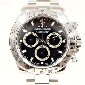 【中古】ROLEX 116520 コスモグラフ デイトナ 機械式自動巻き 黒文字盤 クロノグラフ タキメーター F番 2004年頃 ロレックス メンズ ブランド 腕時計 USED-SA wtc●