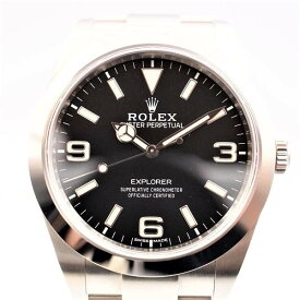 【中古】ROLEX 214270 エクスプローラー 機械式自動巻き ランダム番 2019年頃 ロレックス メンズ ブランド 腕時計 USED-S wtc●