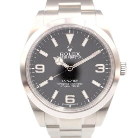 【中古】ROLEX 214270 エクスプローラー 機械式自動巻き ランダム番 2018年頃 ロレックス メンズ ブランド 腕時計 USED-SA wtc●
