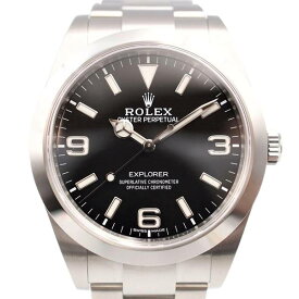 【中古】ROLEX 214270 エクスプローラー 機械式自動巻き ランダム番 2019年頃 ロレックス メンズ ブランド 腕時計 USED-S wtc●