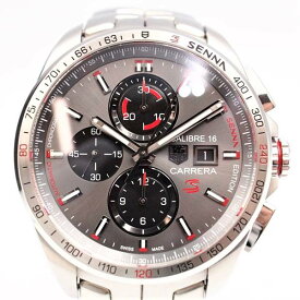 【中古】TAG HEUER CBB2010.BA0906 カレラ キャリバー16 クロノグラフ セナエディション 機械式自動巻き 100m防水 日付表示 クロノグラフ タキメーター タグホイヤー メンズ ブランド 腕時計 USED-SA wtc●