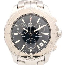 【中古】TAG HEUER CJ1112 リンク クロノグラフ クォーツ 200m防水 日付表示 クロノグラフ タグホイヤー メンズ ブランド 腕時計 USED-A wtc●