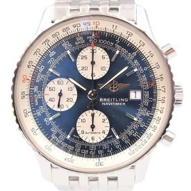 【中古】BREITLING A13322 オールドナビタイマー 機械式自動巻き 30m防水 日付表示 クロノグラフ ブライトリング メンズ ブランド 腕時計 USED-A wtc●