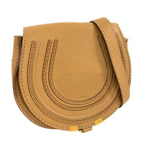 【中古】CHLOE マーシー ショルダーバッグ 01-14-60-65 ブラウン 茶色 レザー ゴールド金具 肩掛け 斜め掛け バッグ クロエ レディース ブランド □□ USED-AB