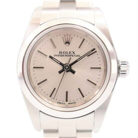 【中古】ROLEX 76080 オイスターパーペチュアル 機械式自動巻き バーインデックス F番 2004年頃 ロレックス レディース ブランド 腕時計 USED-SA wtc●
