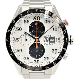 【中古】TAG HEUER CAR2A12.FT6033 カレラ キャリバー1887 クロノグラフ マクラーレン40周年記念モデル 機械式自動巻き 日付表示 クロノグラフ タキメーター 裏蓋半透明 1974本限定 タグホイヤー メンズ ブランド 腕時計 USED-A wtc