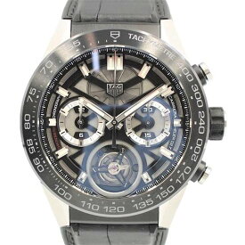 【中古】TAG HEUER CAR5A8Y.FC6377 カレラ キャリバーホイヤー 02T COSO 機械式自動巻き 100m防水 クロノグラフ タキメーターベゼル トゥールビヨン タグホイヤー メンズ ブランド 腕時計 USED-SA wtc●