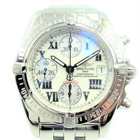 【中古】BREITLING A13358 クロノコックピット 機械式自動巻き 100m防水 日付表示 クロノグラフ ブライトリング メンズ ブランド 腕時計 USED-SA wtc●