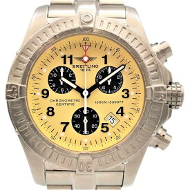 【中古】BREITLING E73360 クロノアベンジャー クォーツ 1000m防水 日付表示 クロノグラフ 回転ベゼル ヘリウムエスケープバルブ 100分割目盛り ブライトリング メンズ ブランド 腕時計 USED-B wtc●