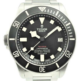 【中古】TUDOR 25610TNL ペゴラス LHD 機械式自動巻き 500m防水 日付表示 回転ベゼル 左リューズ ヘリウムガスエスケープバルブ 2018年頃 チューダー チュードル メンズ ブランド 腕時計 USED-A wtc