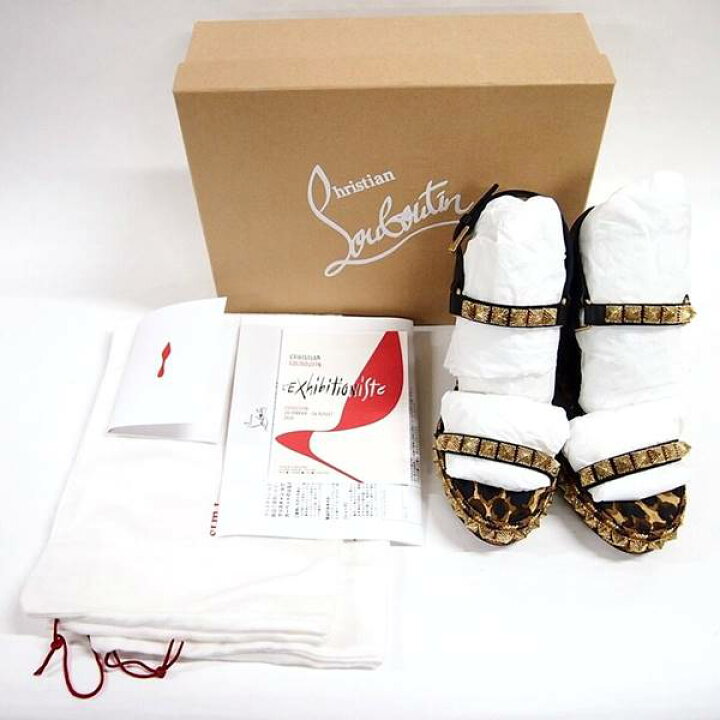 楽天市場】【中古】CHRISTIAN LOUBOUTIN 1200133 ウェッジソール  