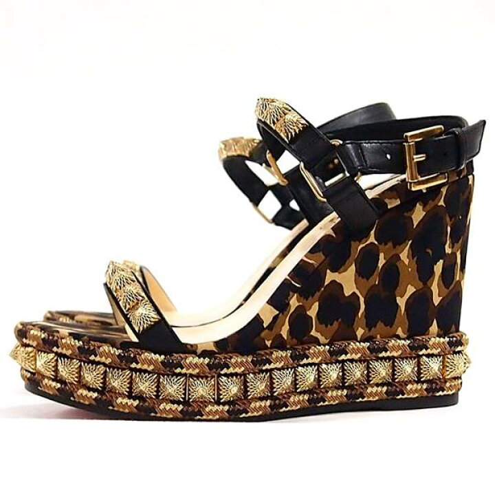 楽天市場】【中古】CHRISTIAN LOUBOUTIN 1200133 ウェッジソール  