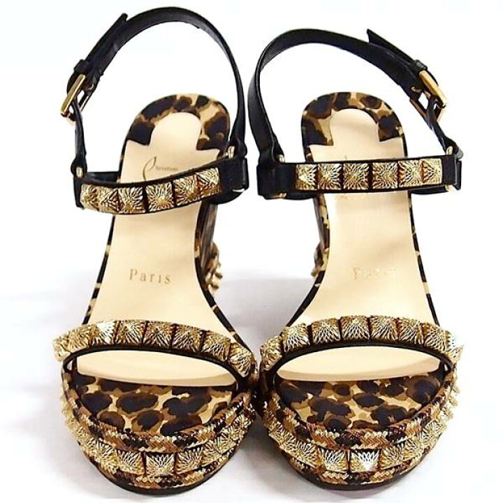楽天市場】【中古】CHRISTIAN LOUBOUTIN 1200133 ウェッジソール  